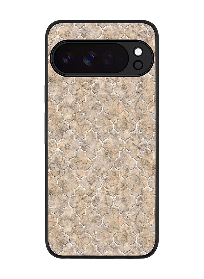 For Google Pixel 10 Pro XL Case,Slim fit Camera Protection, Shockproof Thin Phone cover  - Arabesque Tiles